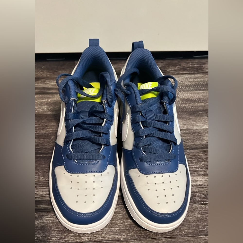 Nike Court Borough 2 Low Grey Fog Mystic Navy - BQ5448-016